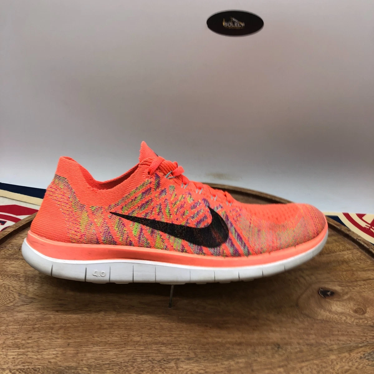 Nike Free 4.0 Flyknit Damen Laufschuhe Hot Lava Fuchsia 717076 800 GroBe 7 5