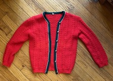 Vintage Child s Cardigan Bayer Textilfaser Dralon 1970s German/Austrian