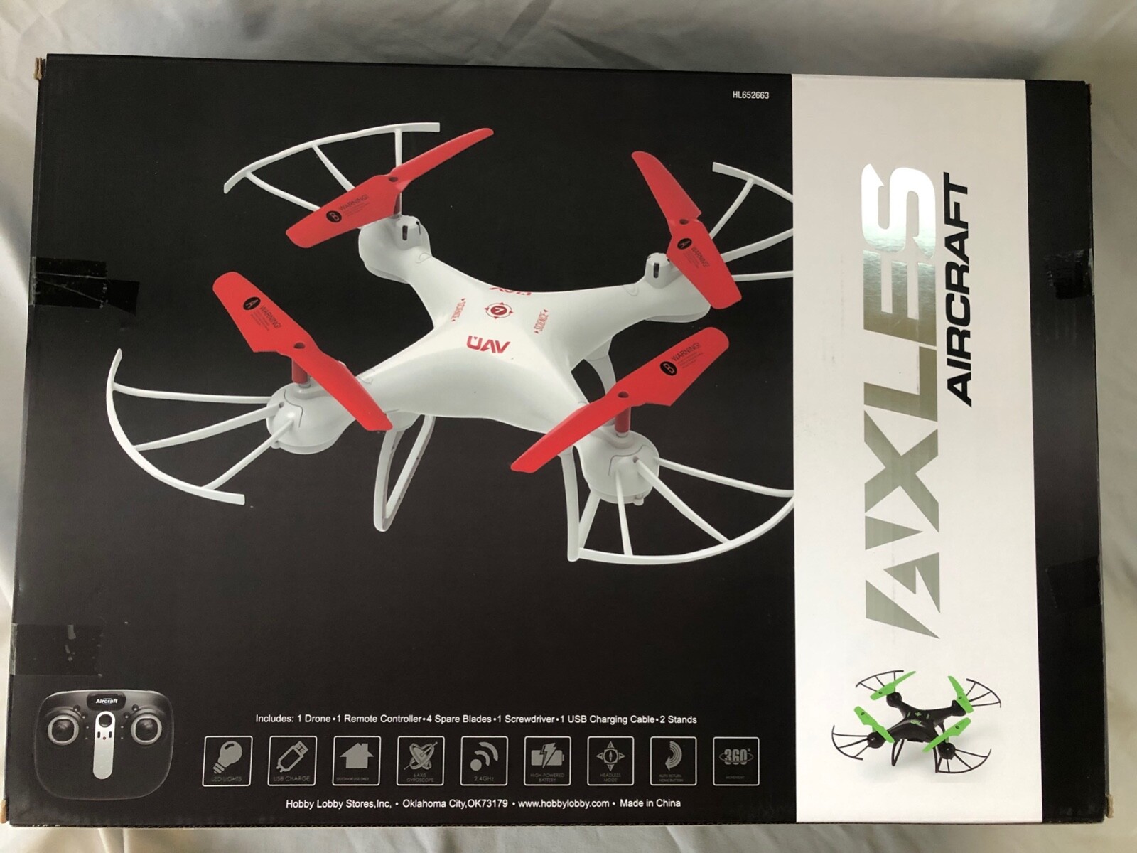 AXLES SX15H Black and Green Aircraft Drone - New Model  