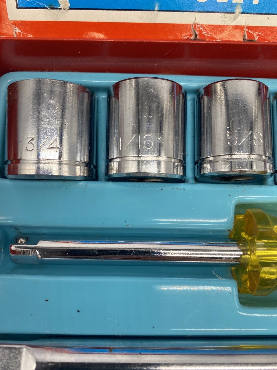 さく ページ Socket Wrench Set 20 Piece 1/4 & 3/8 Drive SAE Mark I No