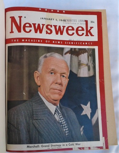 NEWSWEEK VOLUME NO. 31 PT. 1 JANUARY-MARCH 1948 BOUND WITH COVERS - Picture 4 of 12