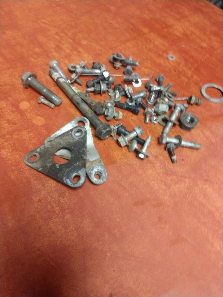 Kawasaki KLR250 1985 pernos montaje motor tuercas lote Foto 4 de 4