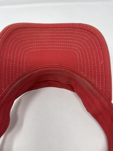 Titleist Pro V1 Red Adjustable Embroidered Golf Visor Cap Hat One Size - Picture 9 of 12