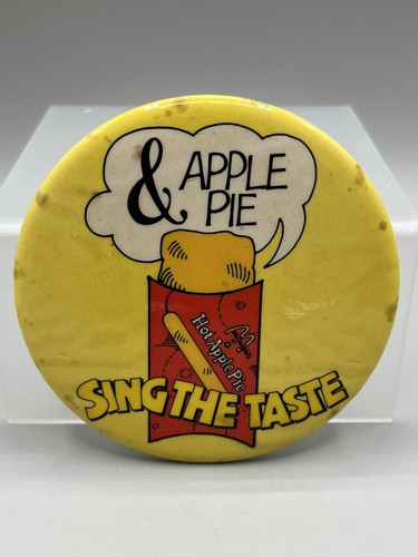 VTG McDonalds Buttons Employee Uniform Sing The Taste 1981 Ad Campaign Big Mac - Bild 8 von 10
