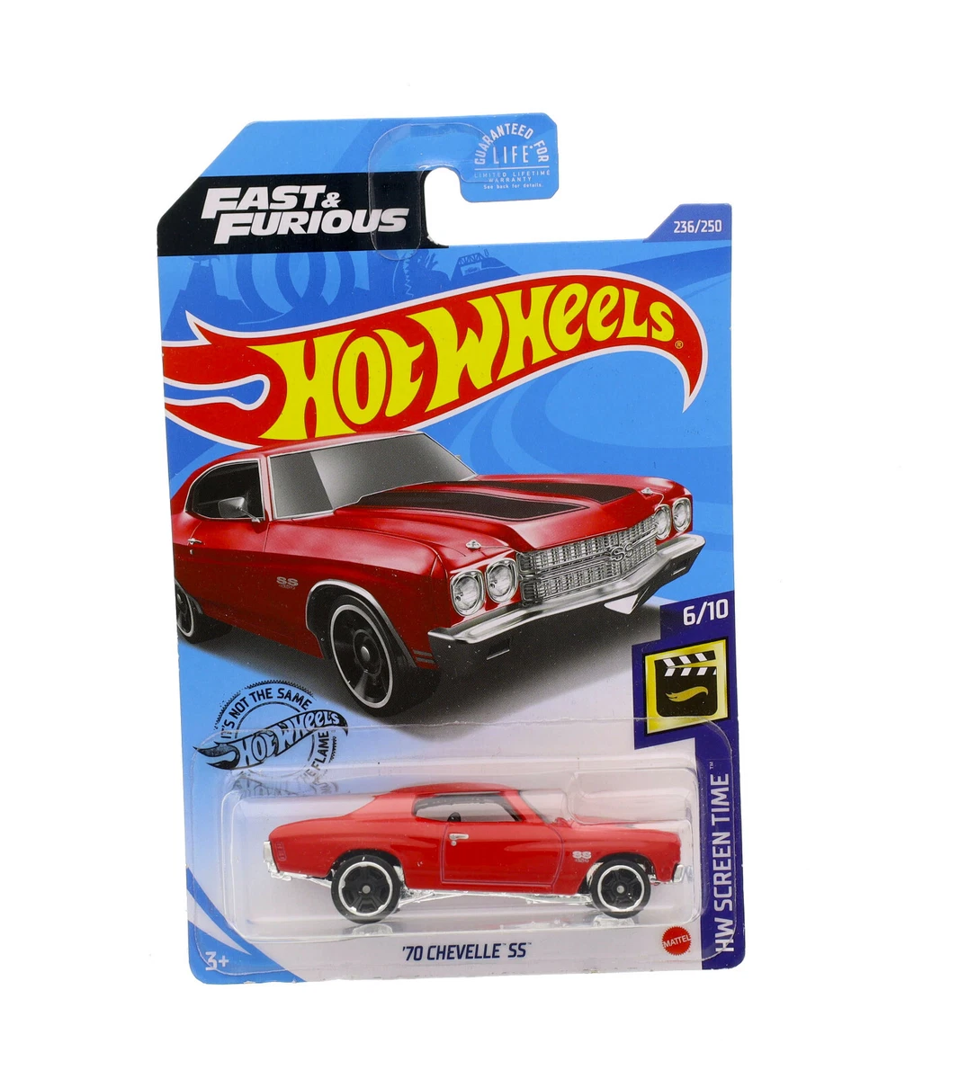 2020 HOT WHEELS FAST FURIOUS RED 1970 CHEVROLET CHEVELLE SS HW
