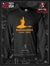 New McCulloch Chainsaws Logo Men's Tee American Long Sleeve T-Shirt