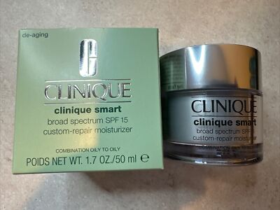 Clinique Smart SPF 15 Custom-Repair Moisturizer Combination Oily to Oily 1.7oz.
