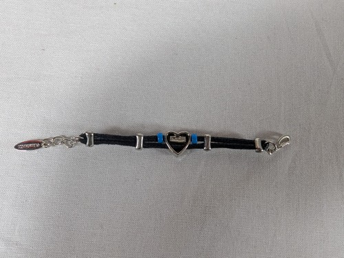 2010 American Girl Doll Lanie Garden BRACELET Heart EARTH Retired Black Blue - Picture 5 of 5