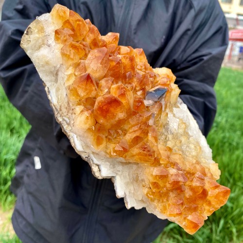 5.51LB Natural Citrine cluster mineral specimen quartz crystal healing - Picture 10 of 11
