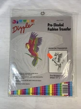 Rare 90's Dizzle Pre Shaded  Fashion Transfer Iron On 14" X 17" Sheet 