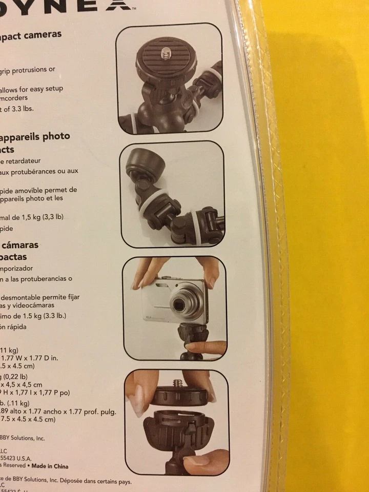 NISP Dynex Flexible Compact Camera Tripod Camcorder Multiposition DX-TRPFLX  - Image 4 of 4