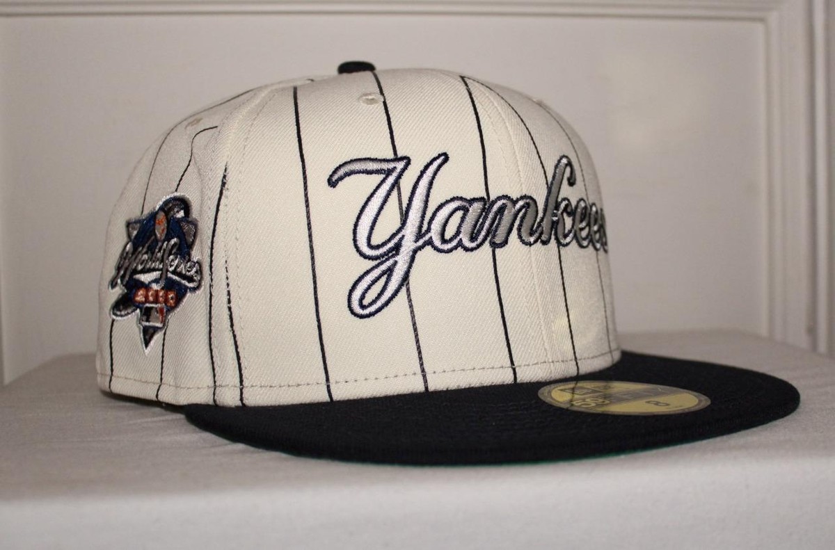 NEW YORK YANKEES Off White Pinstripe NEW ERA 59FIFTY Fitted