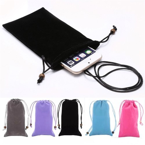 Sleeve Cotton for Mobile Phone Neck Strap Bag Funda Case Pouch Container - 第 1/12 張圖片