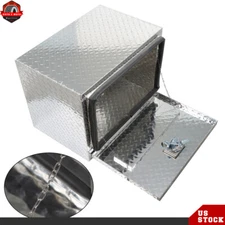 24 Inch Diamond Plate Tool Underbody Box with T-Handle Lock & Keys Aluminum