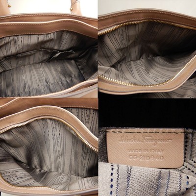 Salvatore Ferragamo Tote Bag Gancini 2WAY GG-21D940 Leather Pink  