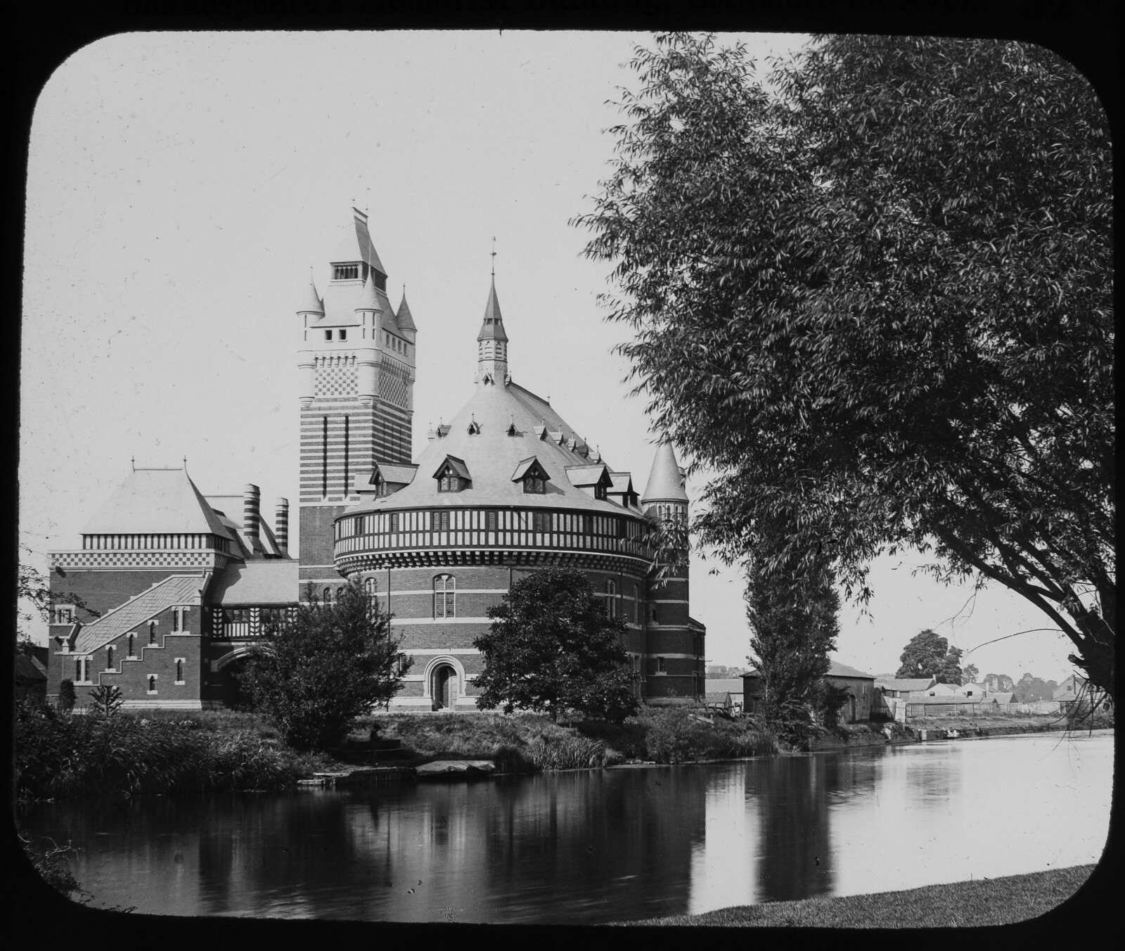 Antique Magic Lantern Slide – Stratford Upon Avon