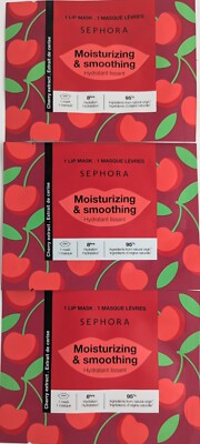 Sephora Moisturizing & Smoothing Cherry Lip Mask x3 Treatments