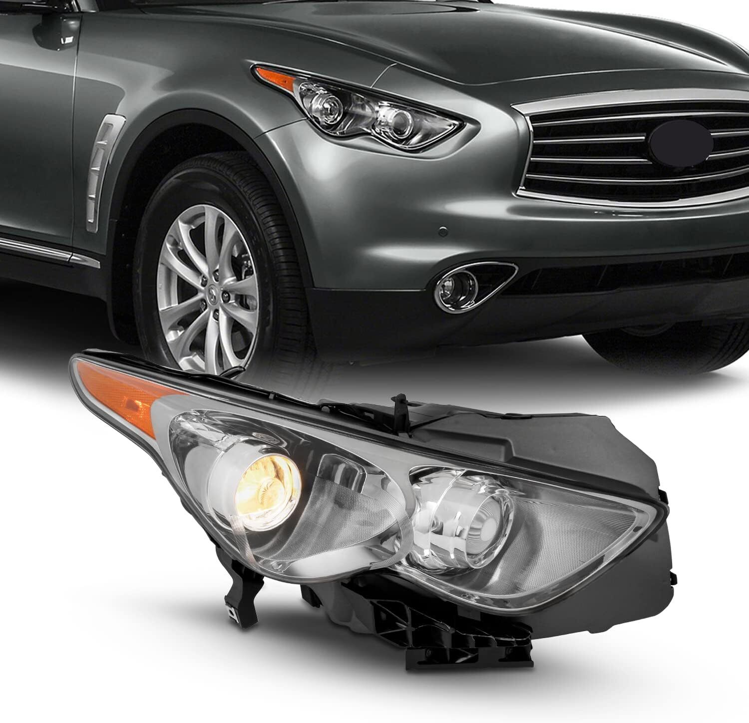 For 2009-2017 Infiniti FX35 FX50 QX70 w/ Sport Pkg w/AFS Headlight - Passenger