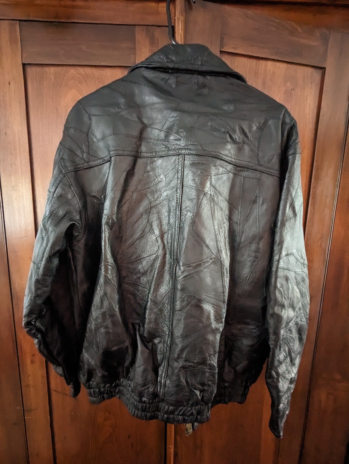 FLIGHT PATH Patchwork Leather Flight Bomber JACKE… - image 11