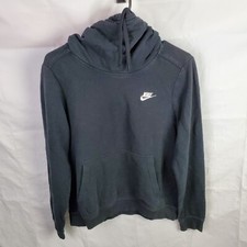 Nike Hoodie Women's Medium Black Sportswear Funnel Neck Sweatshirt 853928-010