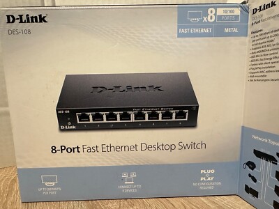 D-link DES-108 8-Port Ethernet-Schalter