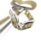 14k white gold 1ct round diamond wedding band anniversary ring 6.5g 6 — photo 8