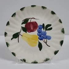 Blue Ridge Southern Potteries ~Bountiful ~Pear Grapes Apple ~10.25" Dinner Plate
