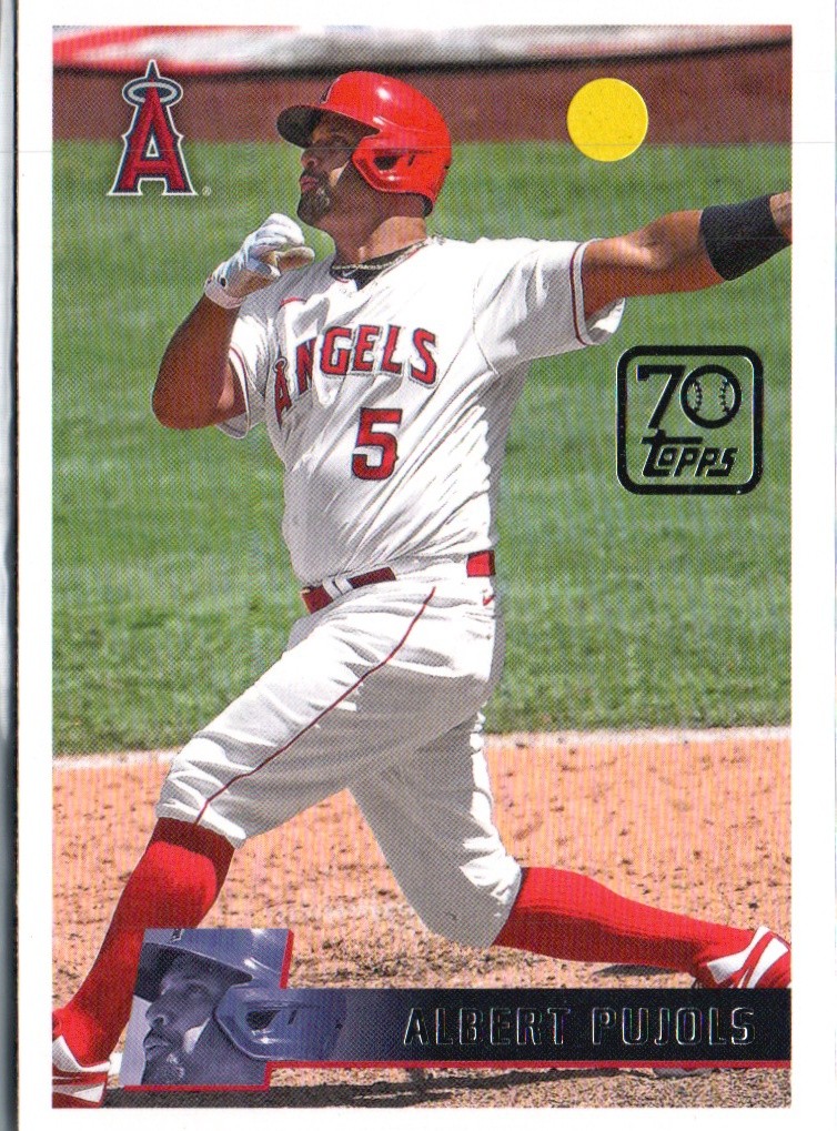 2021 Topps #70YT-46 Albert Pujols 70 Years of Topps Baseball (Series 1)