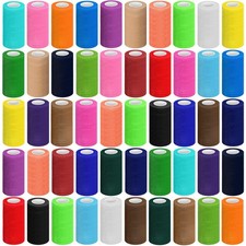 Treela 48 Pack Self Adhesive Wrap Bandage Bulk, 3 Inches x 5 Yards Self Adher...