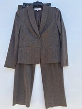 Women’s Kasper Pant Suit Size 10 Brown