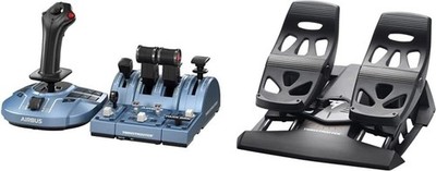 Thrustmaster TCA Captain Pack Airbus Edition + TFRP Ruderpedale   PC