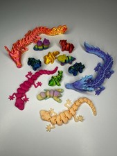 3D Printed Articulated Pets x12 - Fidget Toys Sensory Toys ADHD Desk Fidget
