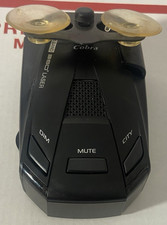 Cobra ESR755 Radar Detector Used W/ Metal Bracket  Suction Cups - No Cord -Read