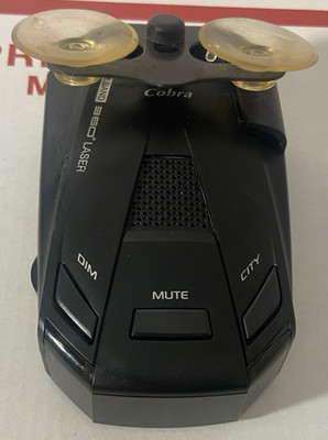 Cobra ESR755 Radar Detector Used W/ Metal Bracket & Suction Cups - No Cord -Read