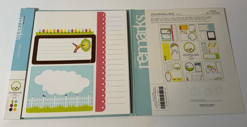 American Crafts REMARKS Sticker Books Lot (5) Hard To Find Accents & Journaling - Picture 8 of 12