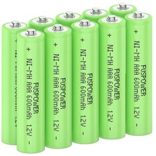 Promotion 10Pcs Rechargeable AAA Batteries 1.2v 600mAh Ni-MH For Yard Lights US