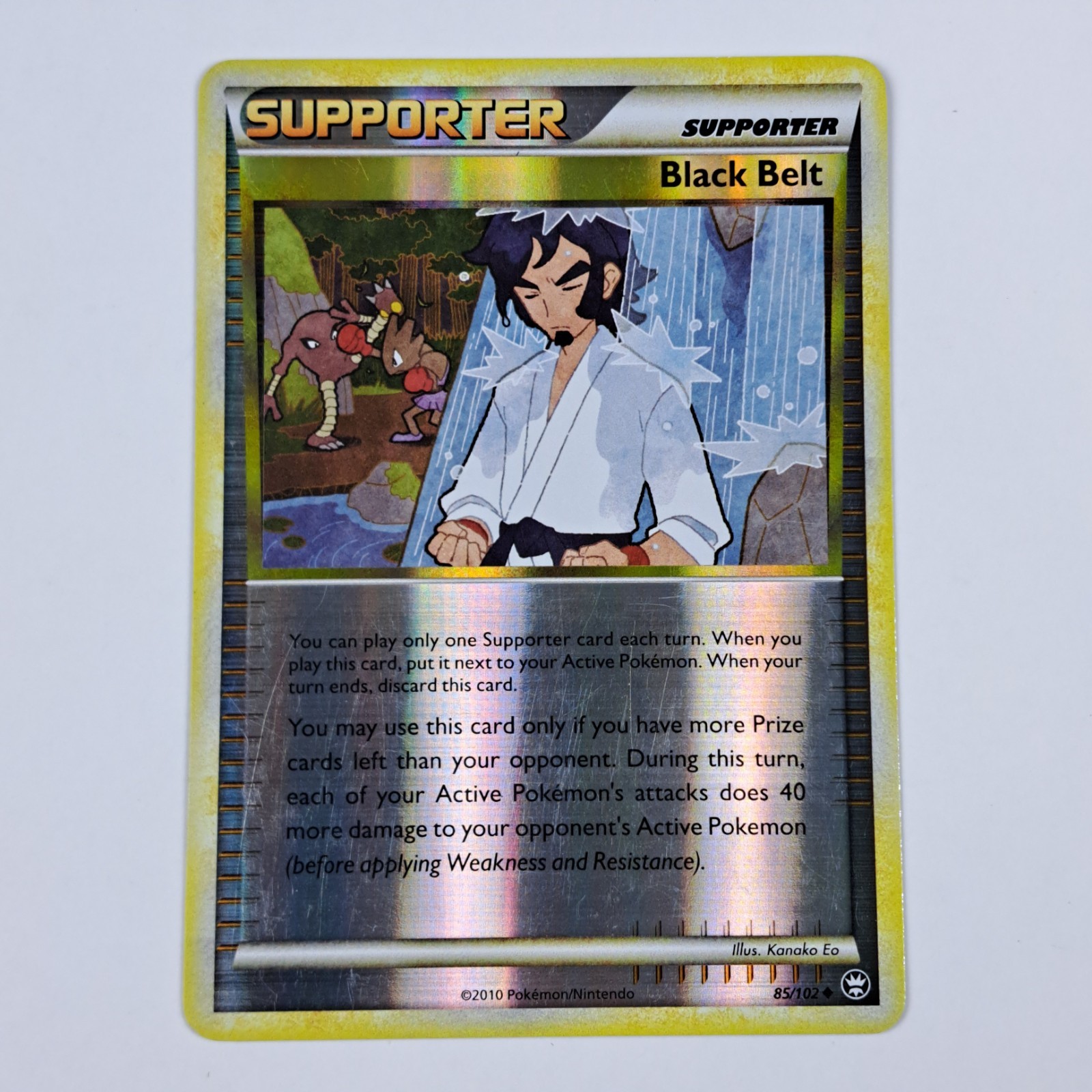 Pokémon Black Belt HS-Triumphant 85/102 Reverse Holo Supporter 2010