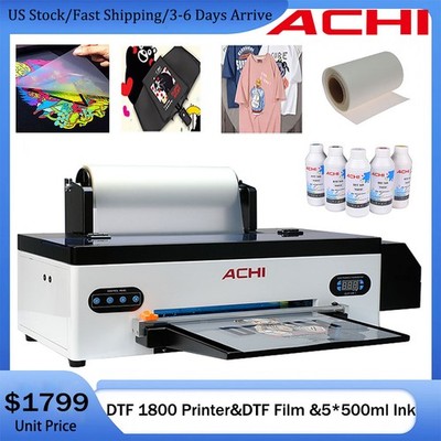 ACHI DTF A3 1800 Printer Direct to Trasnfer Film T-shirt Printing US Stock