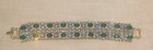 Stunning  Green & Blue Crystal bracelet So Nice 7 Inches — photo 2