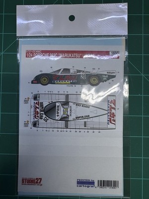 1/24 Studio27 ST-DC466C Porsche 962 Marukatsu Lemans 1989 Decal