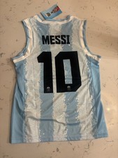 Lionel Messi Argentina Vive La fete Youth Basketball Jersey. Size- Youth Small