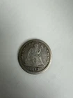 1843 25C Seated Liberty Quarter Dollar in VG Condition