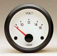 Vdo 332-241 Cockpit White Voltmeter Vdo 332-241 Cockpit White Voltmeter