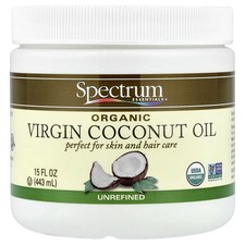 Organic Virgin Coconut Oil, Unrefined , 15 fl oz 443 ml