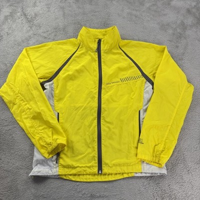 Helly Hansen Jacket Mens Medium Yellow Lifaloft Windbreaker Reflective Running