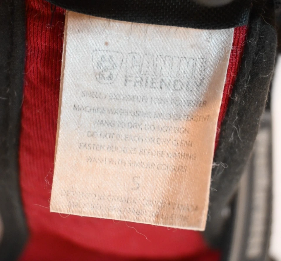 Arnês para colete canino amigável para cães, vermelho e preto, pequeno - Imagem 3 de 4