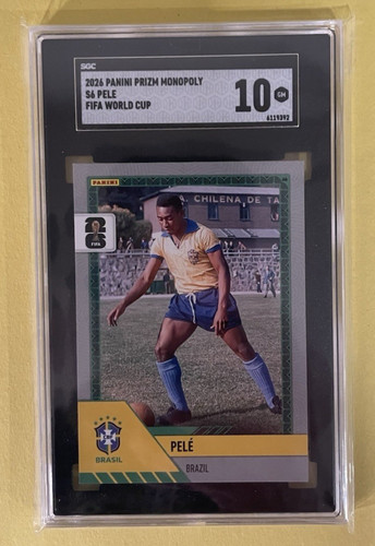 SCG 10 Gem Mint 💎 Pele 2026 Panini Prizm Monopoly FIFA World Cup Brazil 🇧🇷