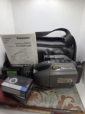 Panasonic Palmcorder PV-L650D VHS-C Analog Camera Case Manual Cord Tape