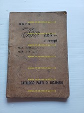 ISO 125 4 T Sport A4E- 125 Gran Turismo A4D 1957 catalogo ricambi originale