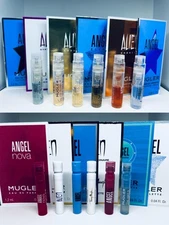 Mugler Perfume Collection For Women Sample Spray Vial 12pc Set